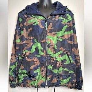 Coach Green and Brown Patterned reversible Jacket